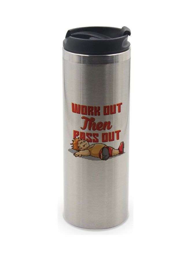 LIT Work Out Design  Silver Tumbler Multicolour 20 x 8 x 8cm - Image 1
