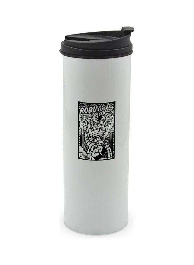 LIT Robot Attack Printed Tumbler With Lid Multicolour - Image 1
