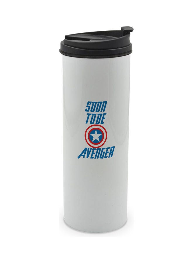 LIT - Funny Avengers Quote Printed Tumbler With Lid Multicolour 400ml - Image 1