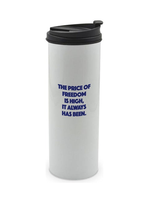 Captain America Quote Printed Tumbler With Lid Multicolour 400ml