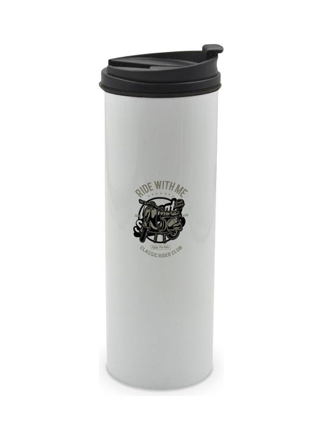 LIT Ride With Me Printed Tumbler With Lid Multicolour 400ml - Image 1