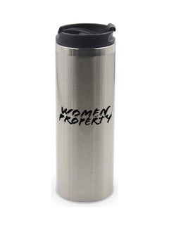 LIT Silver Tumbler Women Are Not Property Girl Power Multi Color 400ml  - Image 1