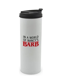 LIT Barb Nancy Stranger Things Printed Tumbler With Lid Multicolour 400ml  - Image 1