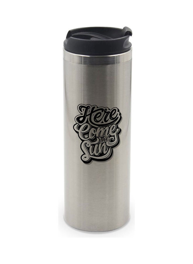 LIT Graffiti Design Tumbler Silver  - Image 1