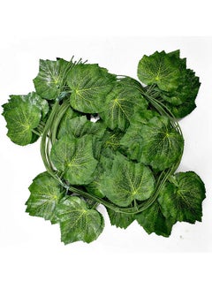 LINGWEI 12 Strands Creeper lvy Leaf Plants Green 220x14x3cm  - Image 1