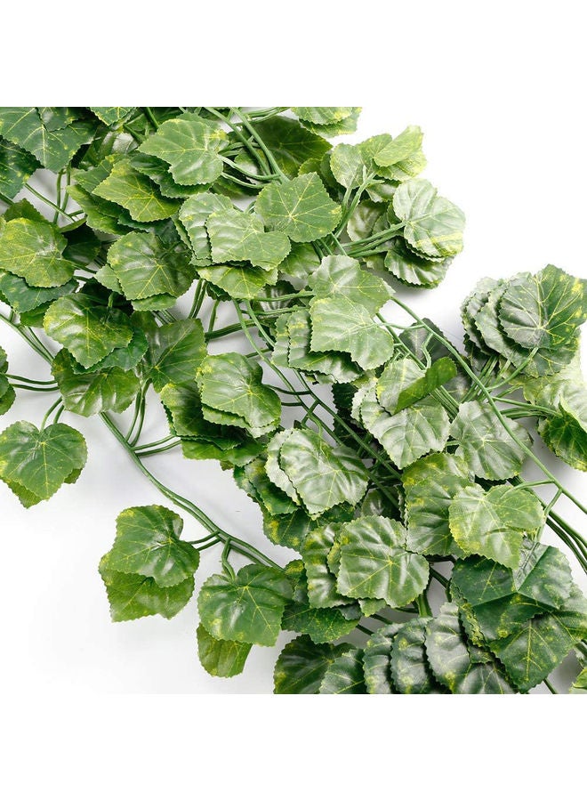 LINGWEI 12 Strands Creeper lvy Leaf Plants Green 220x14x3cm  - Image 2