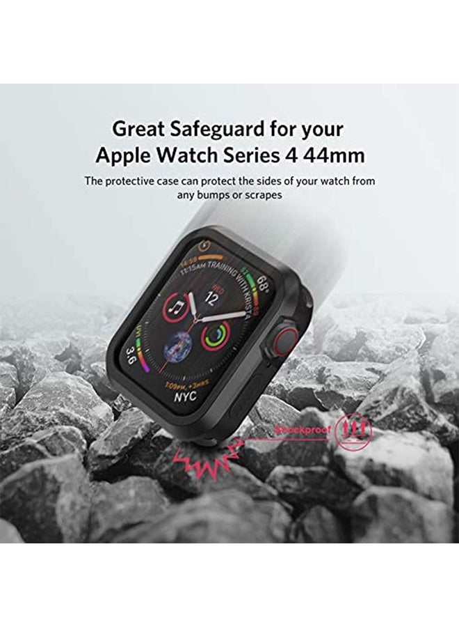 O Ozone Shock-Proof Design Case Compatible With Apple Watch Series 6/5/4/SE Black - Image 2