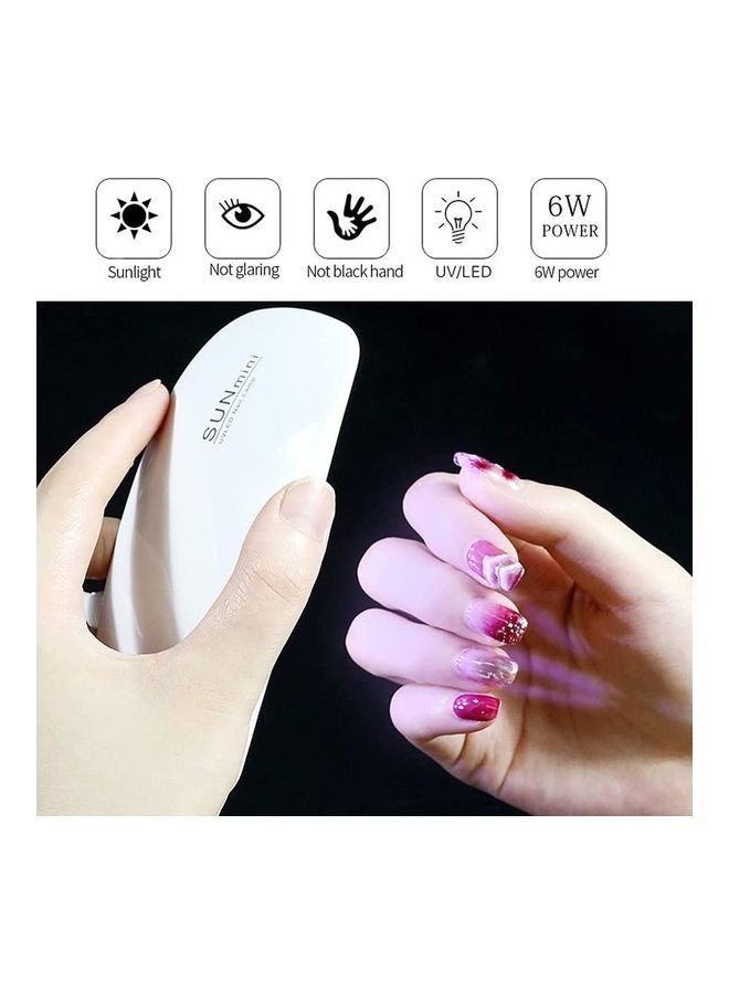 6W UV LED Nail Dryer White - v1629182655/N50178096A_4