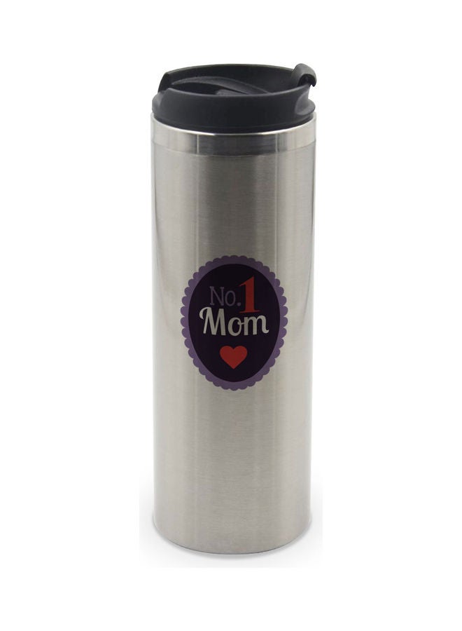 LIT No 1 Mom Design Tumbler With Lid Multicolour - Image 1
