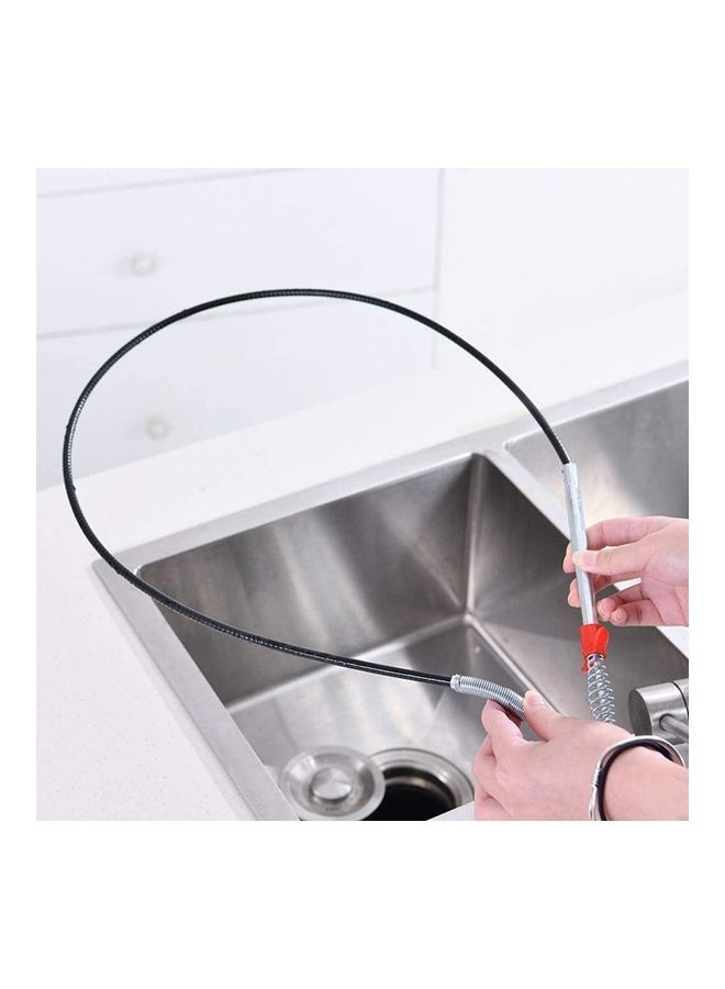 إيونتو خطاف تنظيف حوض الصرف الصحي . أسود/فضي . 158سم - Image 1