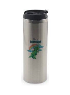 LIT Dinocorn Design  Silver Tumbler Multicolour 20 x 8 x 8cm  - Image 1
