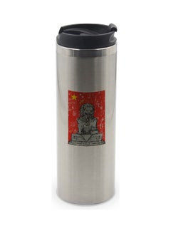 Republic Of China Silver Tumbler With Lid Multicolour