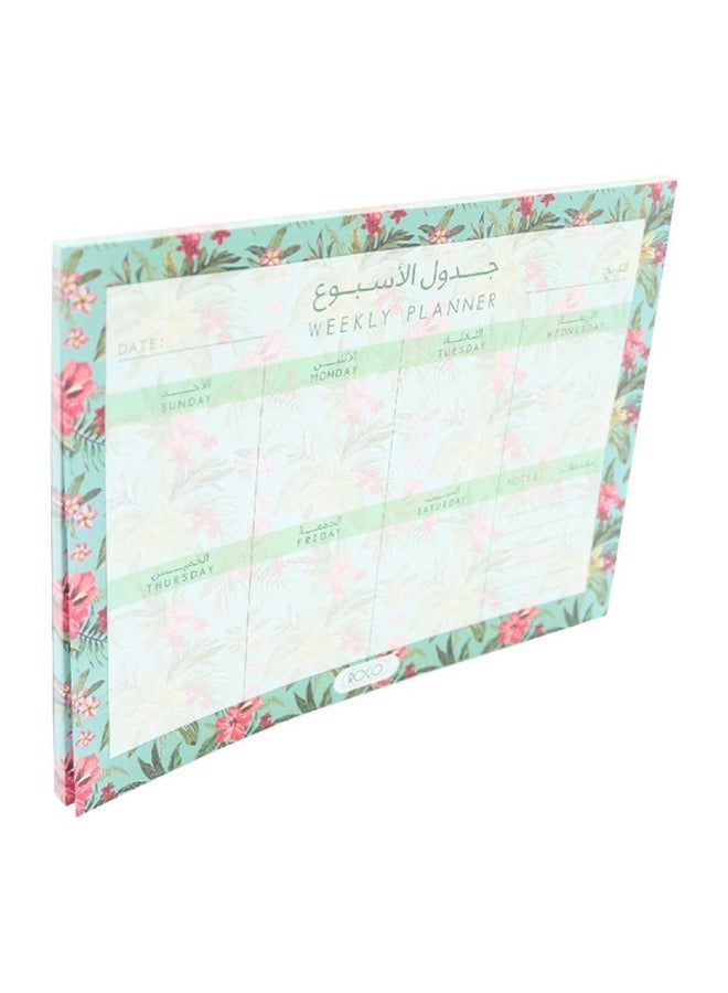 ROCO Flowers Undated Weekly Planner Multicolour - Image 2