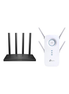 AC1900 Smart Wi-Fi Router With AC2600 Range Extender Black