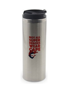 LIT Spider Man Quote Printed Double Wall Tumbler With Lid Multicolour 400ml  - Image 1