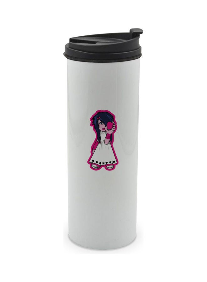 LIT Emo Kid Printed Double Wall Tumbler With Lid Multicolour 400ml - Image 1