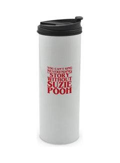 LIT Stranger Things Quote Printed Tumbler With Lid White/Red/Black  - Image 1