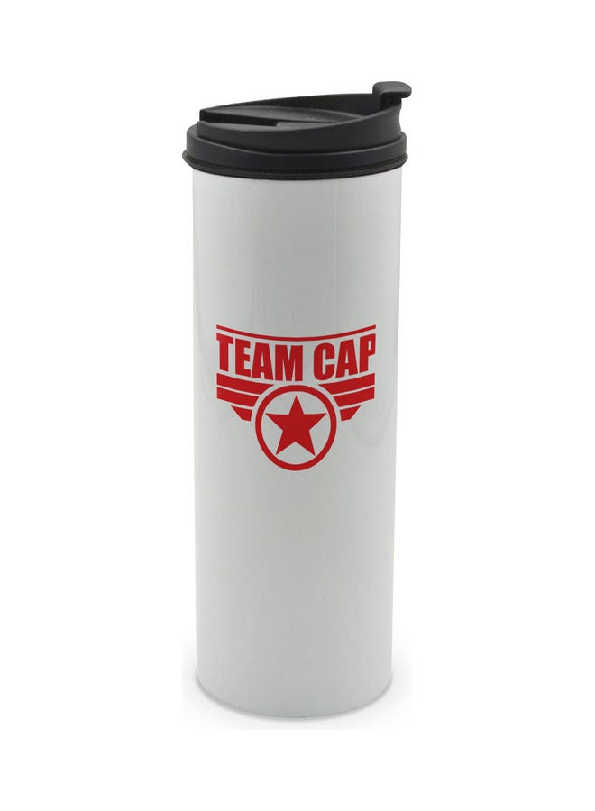 LIT Team Cap Printed Tumbler With Lid Multicolour 400ml  - Image 1