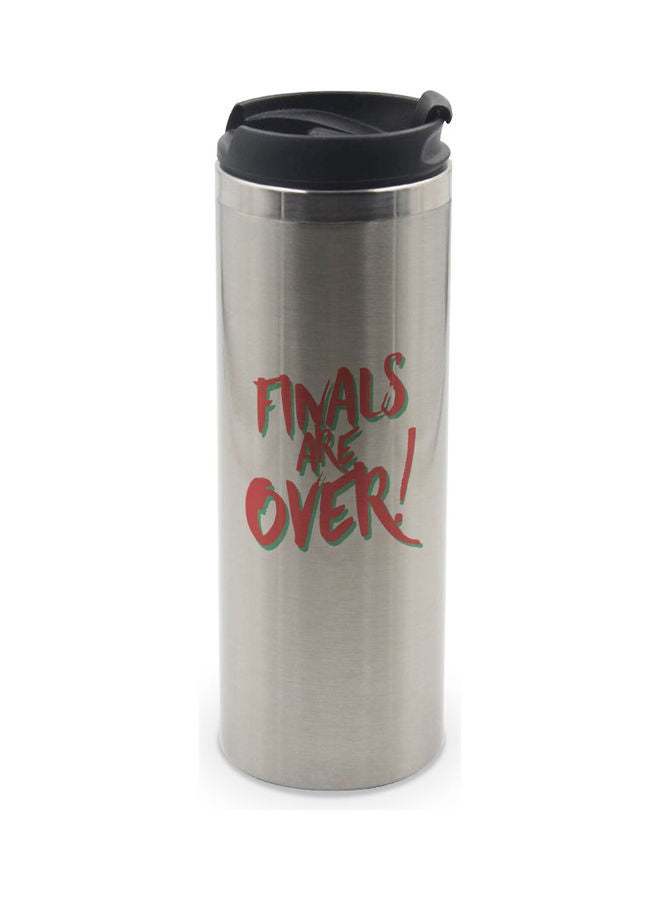 LIT Finals Are Over Printed Tumbler With Lid Silver/Black/Red - Image 1