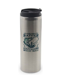 Messing Tackle Quote Silver Tumbler With Lid Multicolour