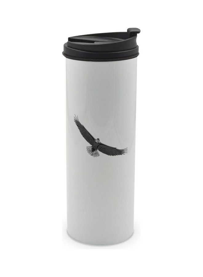 LIT Eagle Printed Double Wall Tumbler With Lid Multicolour 400ml - Image 1