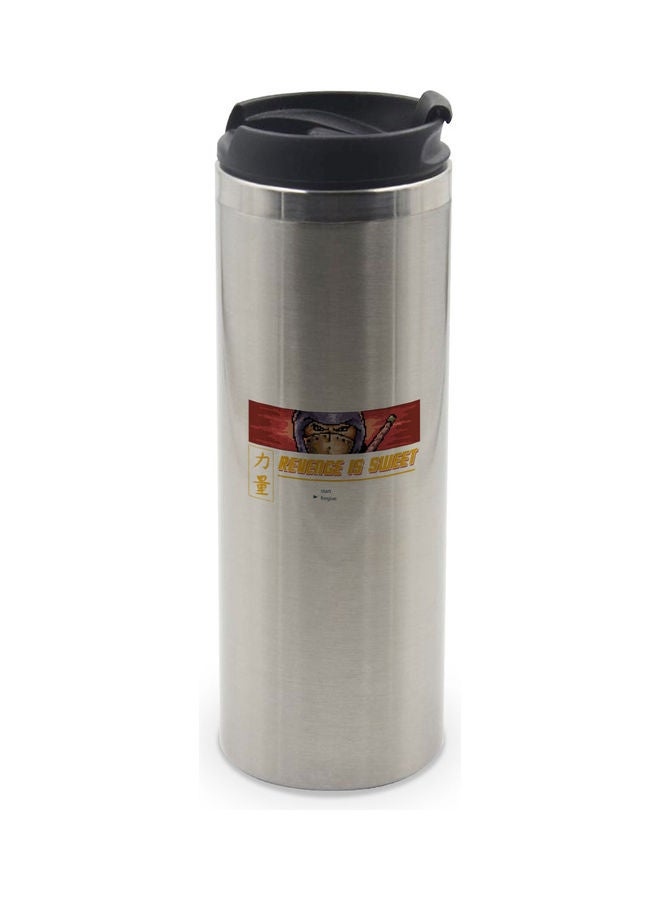 LIT Revenge Quote  Silver Tumbler Multicolour 20 x 8 x 8cm  - Image 1