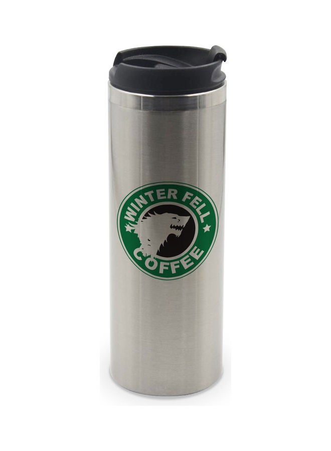 LIT StarBucks Design Double Wall Tumbler With Lid Multicolour 400ml - Image 1