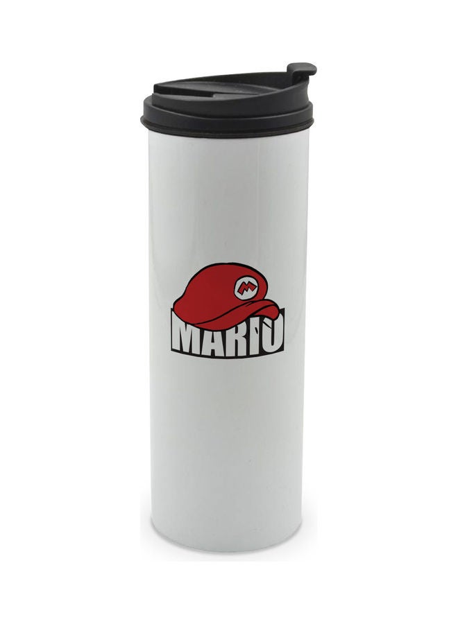 LIT Mario Cap Printed Tumbler With Lid Multicolour 400ml - Image 1