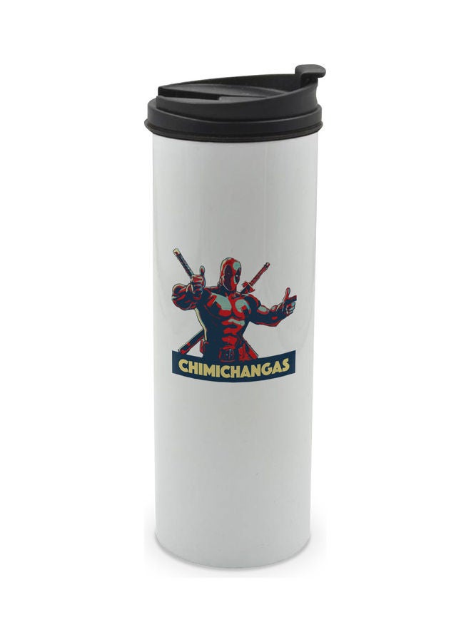 ليت كوب مطبوع عليه عبارة "Chimichanga"مع شخصية ديد بول ويأتي مزود بغطاء متعدد الألوان 400ملليلتر - Image 1
