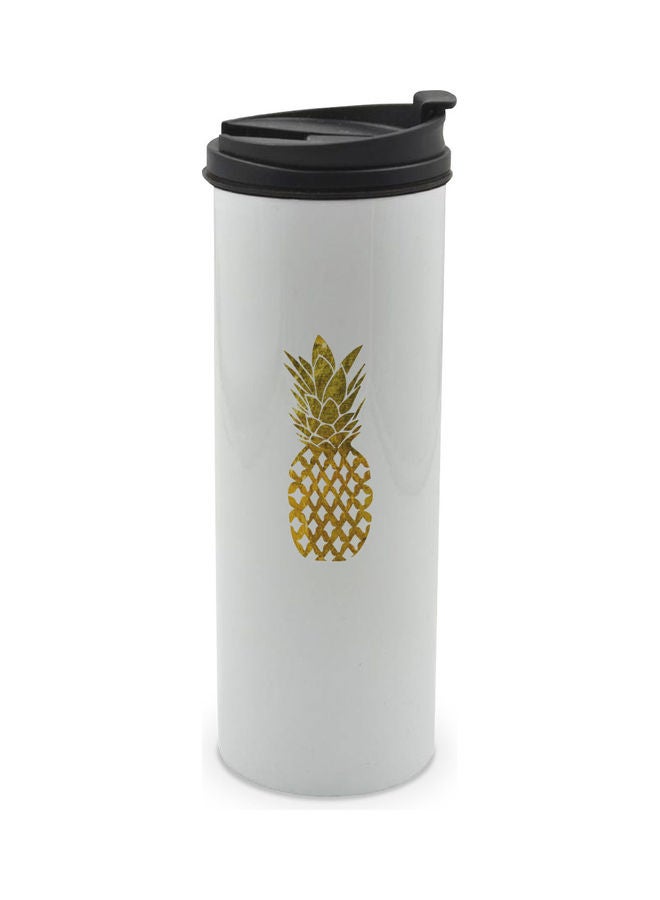LIT Pineapple Printed Tumbler With Lid Multicolour 400ml  - Image 1