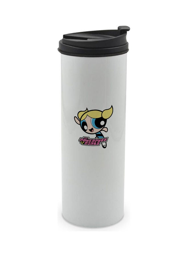LIT Power Puff Girl Printed Tumbler With Lid Multicolour 400ml - Image 1