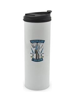 LIT Doctors Gift Design Double Wall Tumbler With Lid Multicolour 400ml  - Image 1