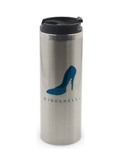 LIT Cinderella Minimal Shoe Printed Double Wall Tumbler With Lid Multicolour 400ml  - Image 1