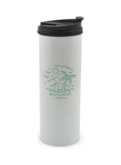 LIT Sunset Design Printed Double Wall Tumbler With Lid Multicolour 400ml  - Image 1