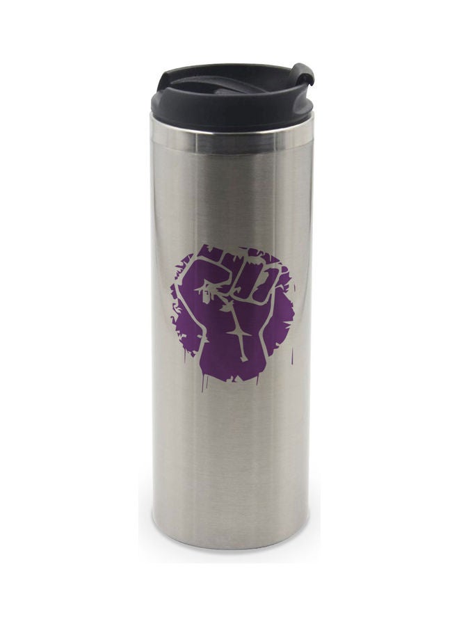 LIT Hulk Punch Printed Double Wall Tumbler With Lid Multicolour 400ml  - Image 1
