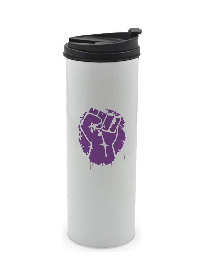 LIT Purple Hulk Punch Printed Tumbler With Lid Multicolour 400ml  - Image 1