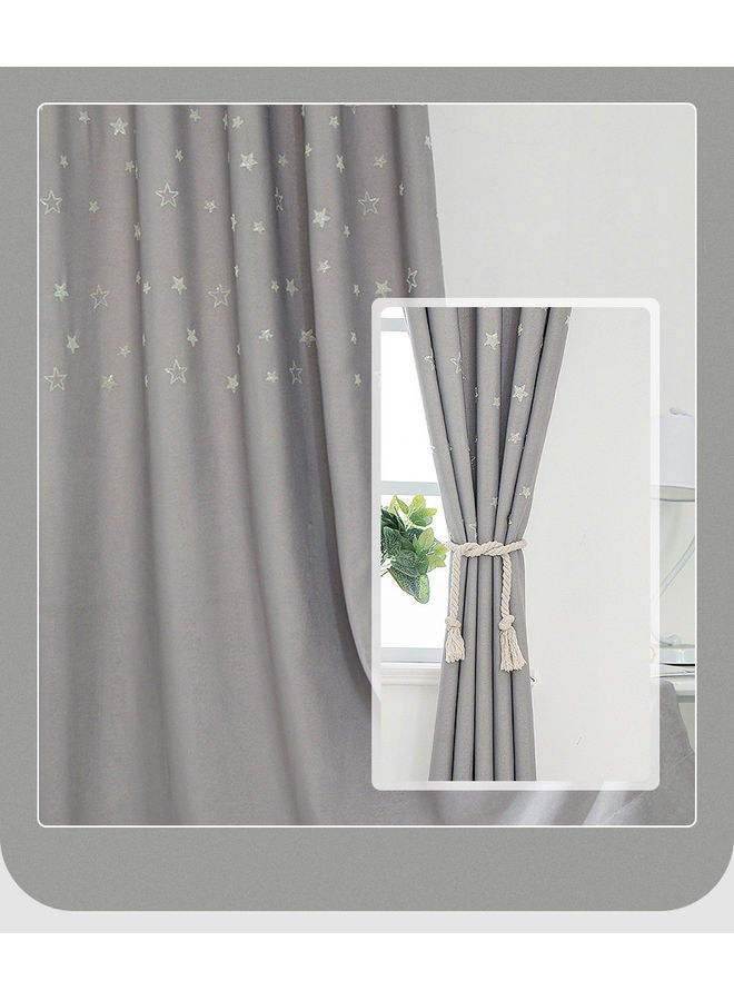 نيبمينينت ستائر تعتيم للنافذة للعزل الحراري - قطعة واحدة رمادي 100x270سم - Image 1