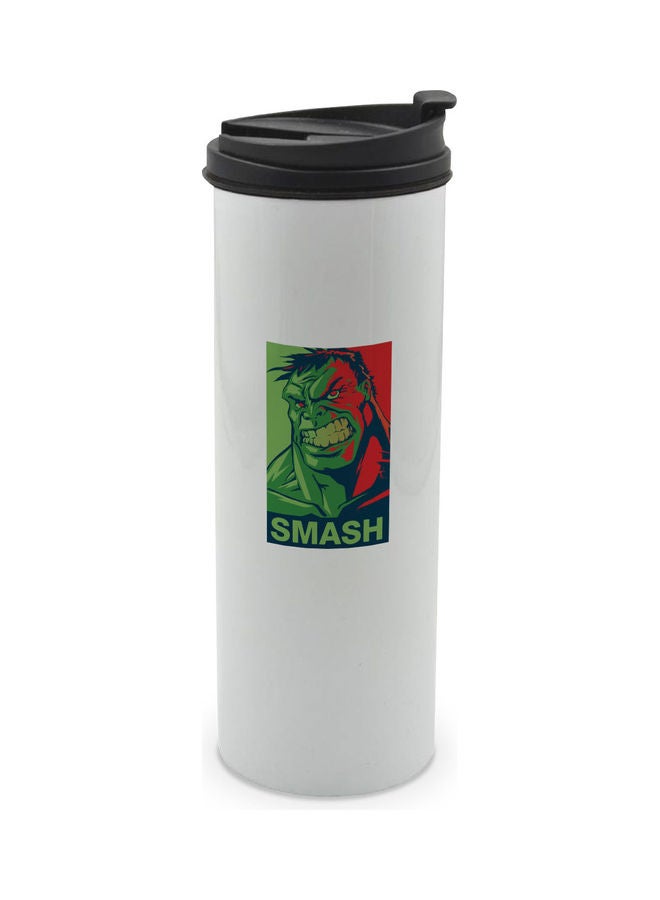 LIT Smash Retro Comic Hulk Printed Tumbler With Lid Multicolour  - Image 1