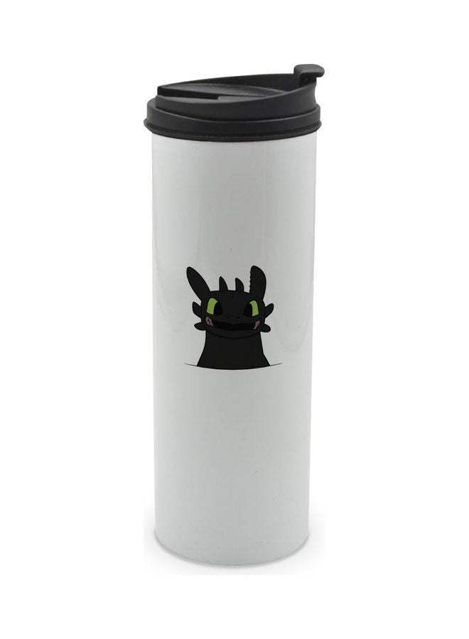 ليت كوب مزين بطبعة تنين لطيف بلا أسنان مزود بغطاء متعدد الألوان 400ملليلتر - Image 1