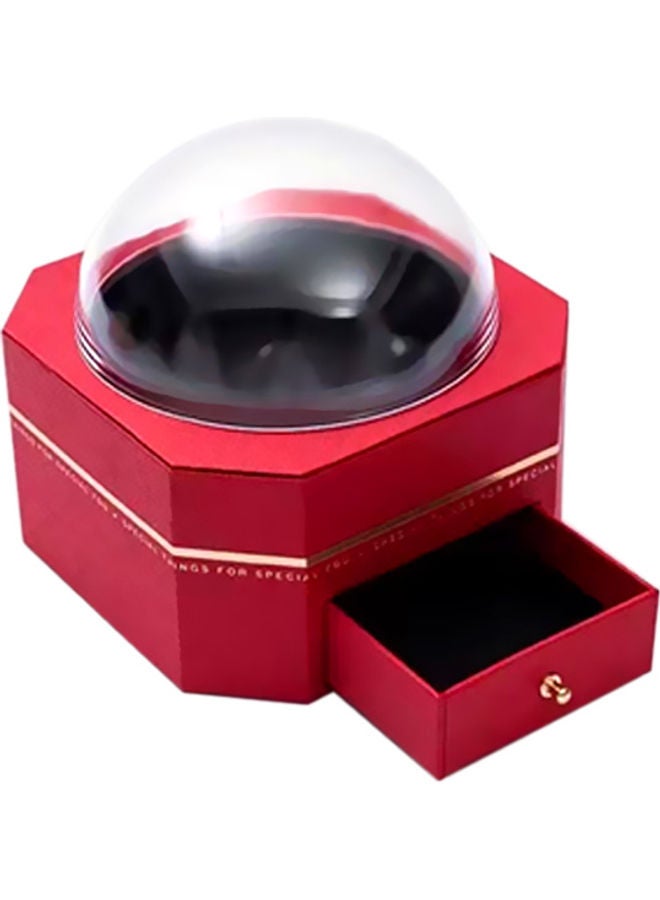 Creative Gift Box With Acrylic Lid Red - Image 4