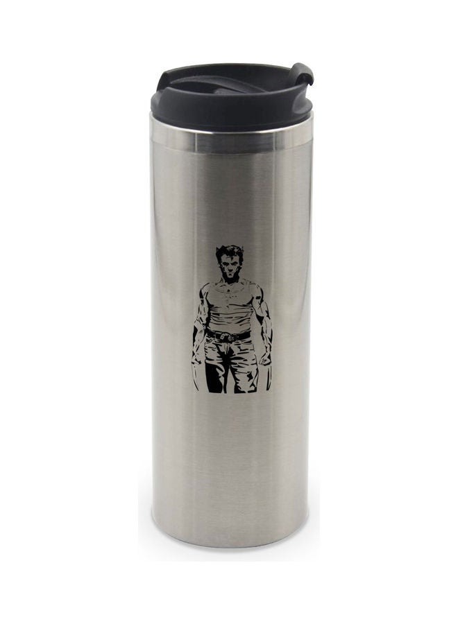 LIT Xmen Wolverine Printed Double Wall Tumbler With Lid Multicolour 400ml - Image 1