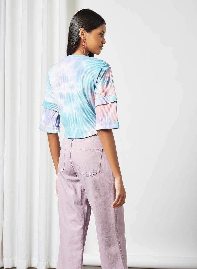 LABEL RAIL - Front Tie Top Multicolour - Image 1