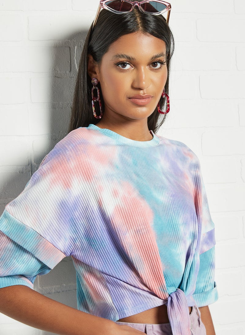 LABEL RAIL - Front Tie Top Multicolour - Image 1