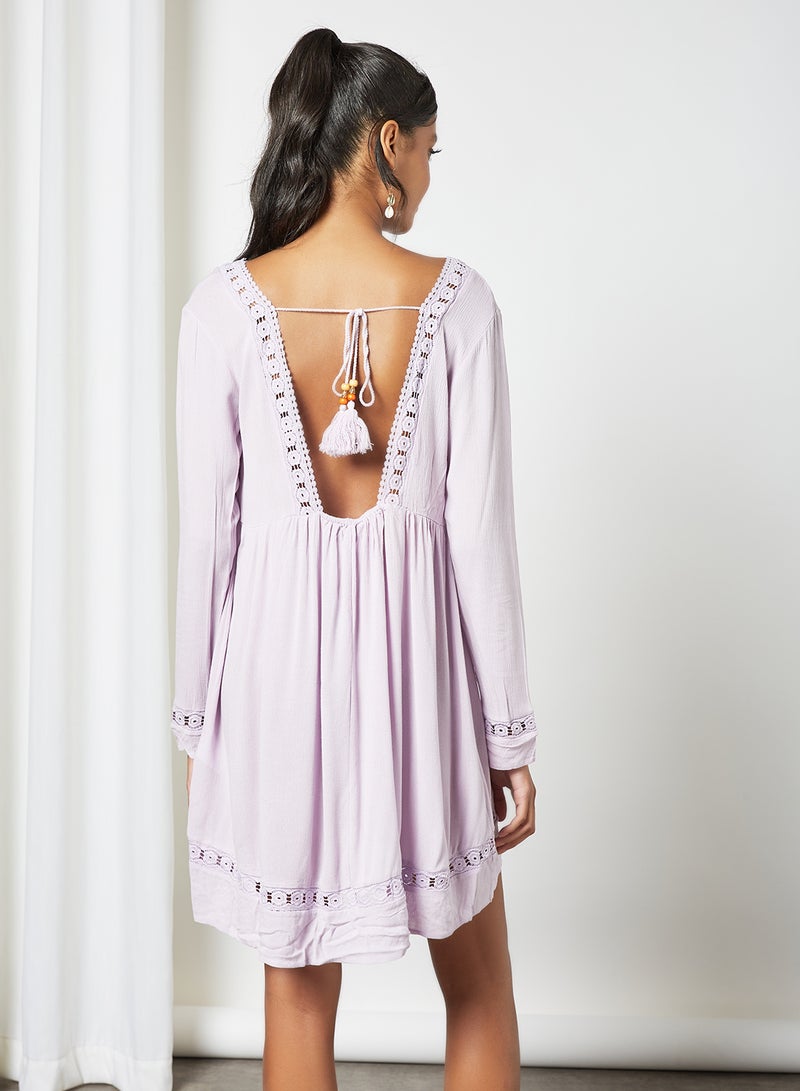 Tassel Detail Dress Violet - v1629186862/N47597874V_4