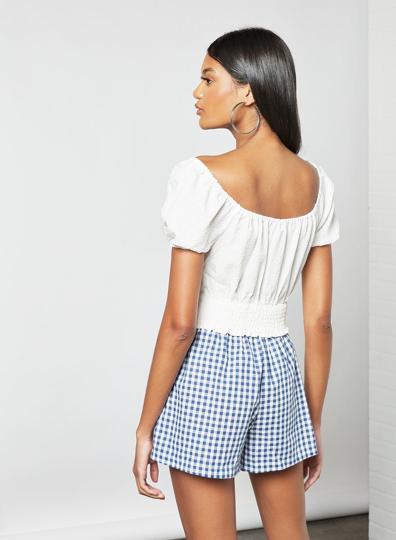 LABEL RAIL - Square Neck Top White - Image 1