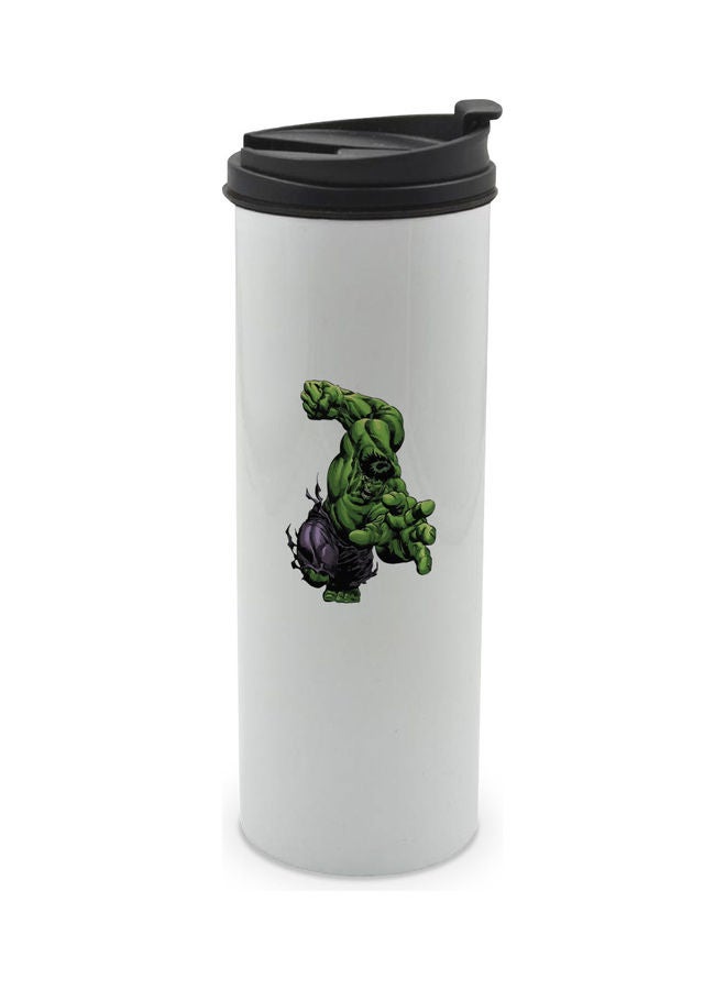 LIT - Action Of Hulk Printed Tumbler With Lid Multicolour 400ml - Image 1