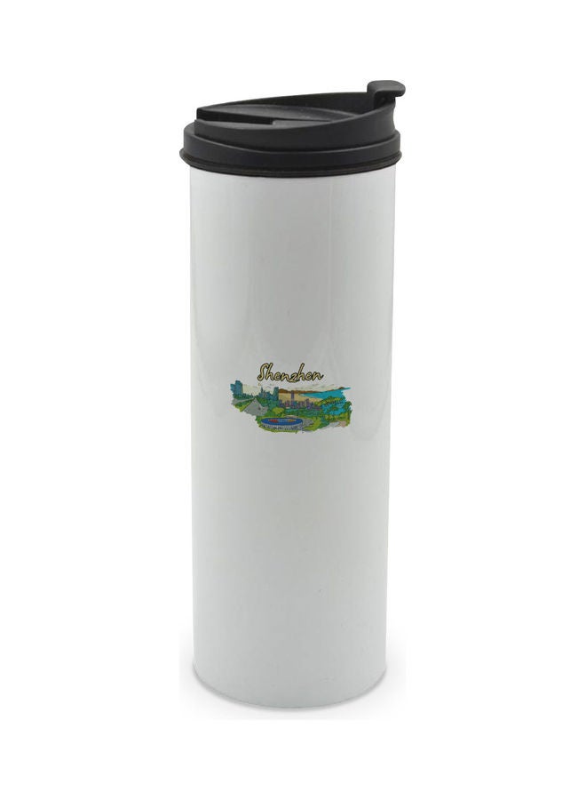 LIT Shenzhen Printed Double Wall Tumbler With Lid Multicolour 400ml - Image 1