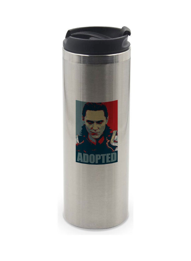 LIT Loki Hope Poster Printed Double Wall Tumbler With Lid Multicolour 400ml - Image 1