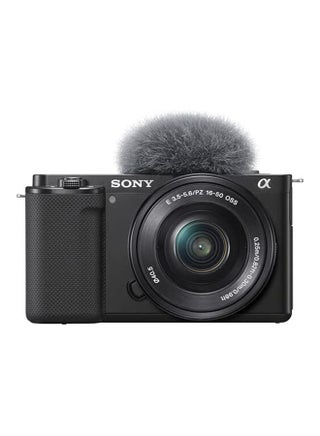 Alpha ZV-E10L Interchangeable Lens Vlog Digital Camera, Large APS-C type 24.2-Megapixel Exmor CMOS Sensor With 16-50 mm Lens, 24.2MP, Black - v1629189699/N50134988A_1
