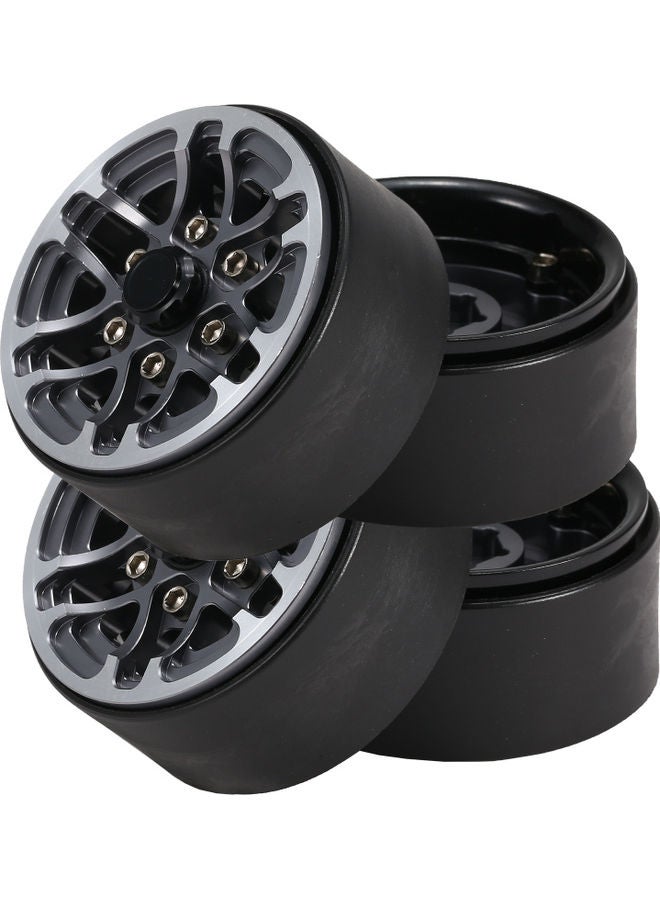 4-Piece Metal Wheel Rims